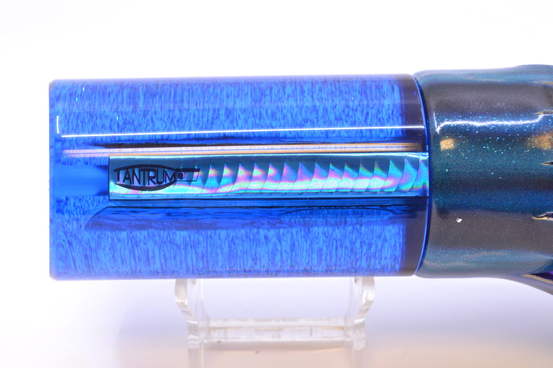 TANTRUM Lures Blue Paua Blue Glitter Back Red Eyes XL Tube 14" 12.5oz FT Vinyl Skipjack