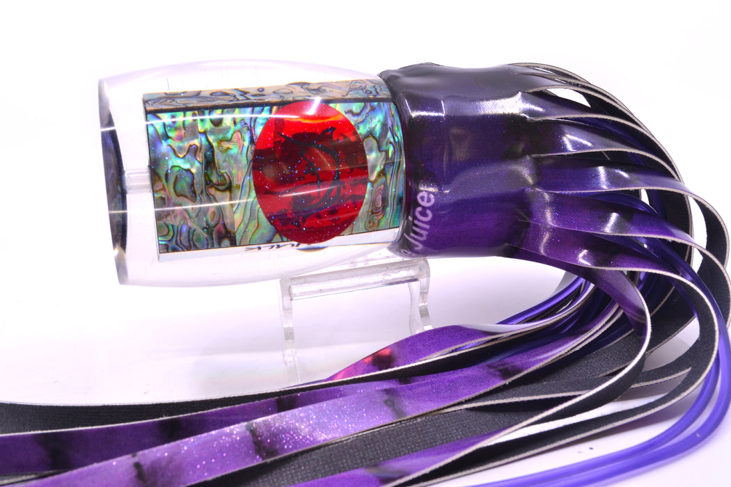 Bonze Lures Paua Shell Red Eyes Hulk 16" 16oz Fire Tailz Vinyl Grape Juice