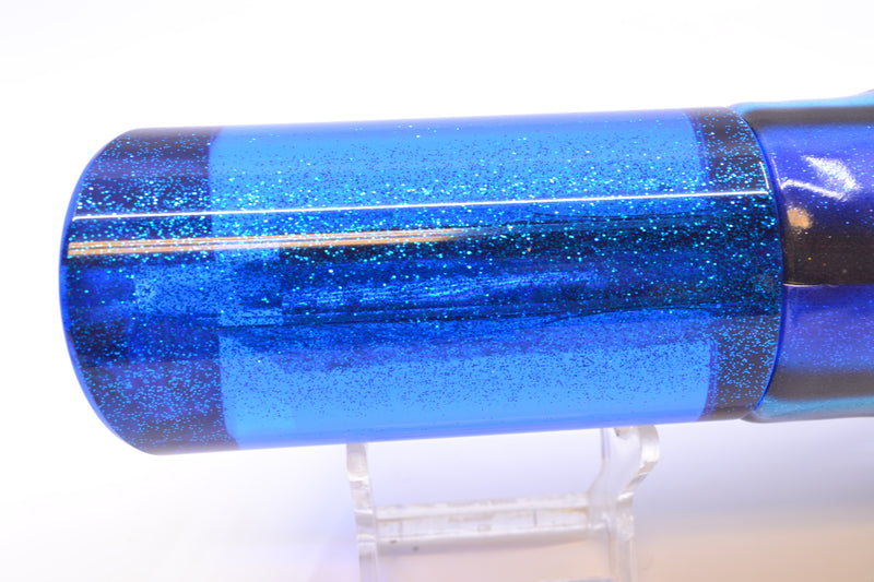 TANTRUM Lures Blue Paua Blue Glitter Back Red Eyes XL Tube 14" 12.5oz FT Vinyl Skipjack