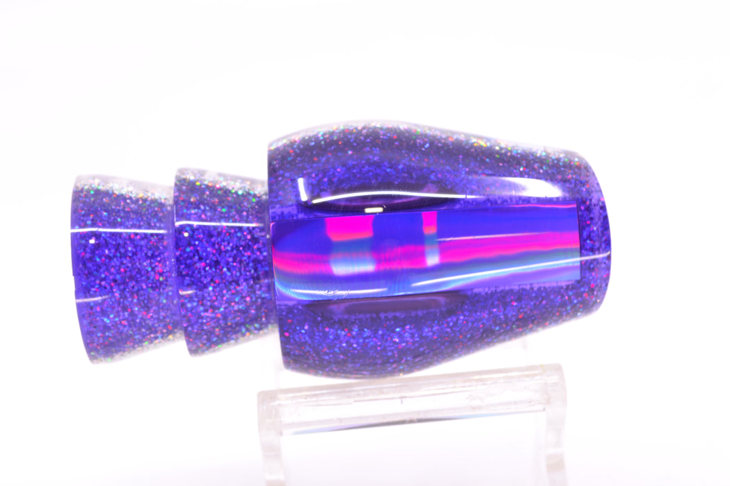 Moyes Lures Silver Rainbow Purple-Silver Back Taxi Eyes Medium Sumo 12" 3.7oz GZE