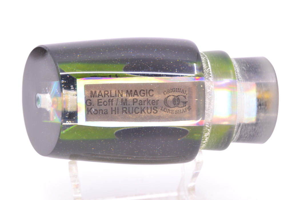 Marlin Magic Lures Lime Green MOP Black Back Taxi Eyes Ruckus 12" 7.2oz
