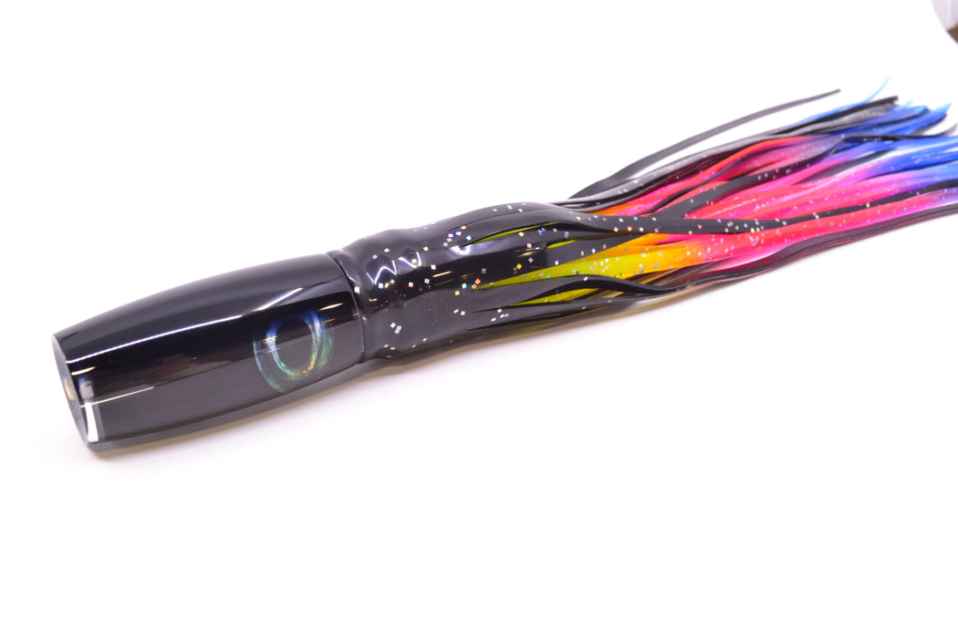 Moyes Lures Black Pearl Black Back Taxi Eyes Small Shotgun 9" 4oz Skirted Black *SCRATCHED*