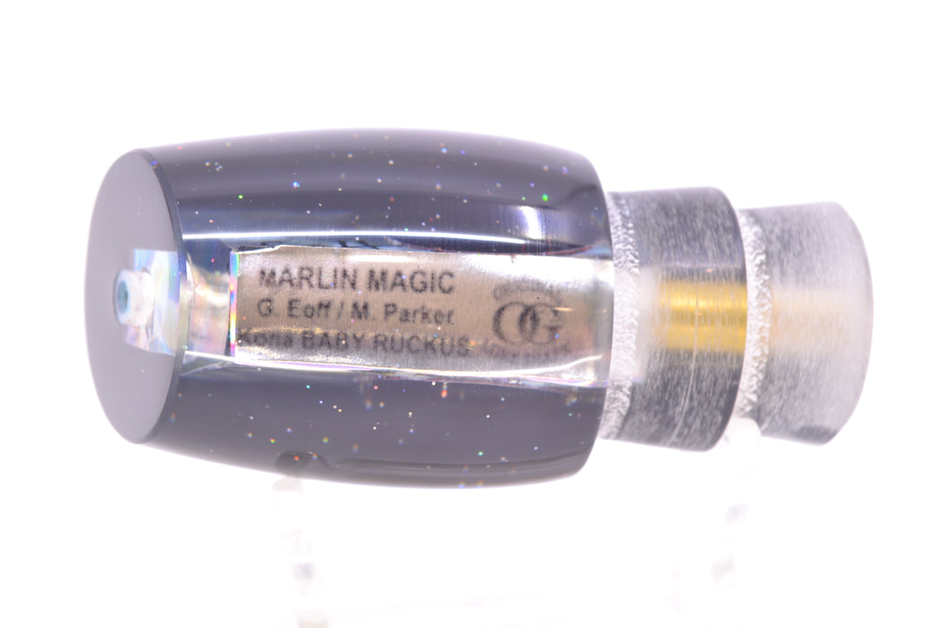 Marlin Magic Lures Blue-Purple Abalone Black Back Red Eyes Baby Ruckus 10" 4oz