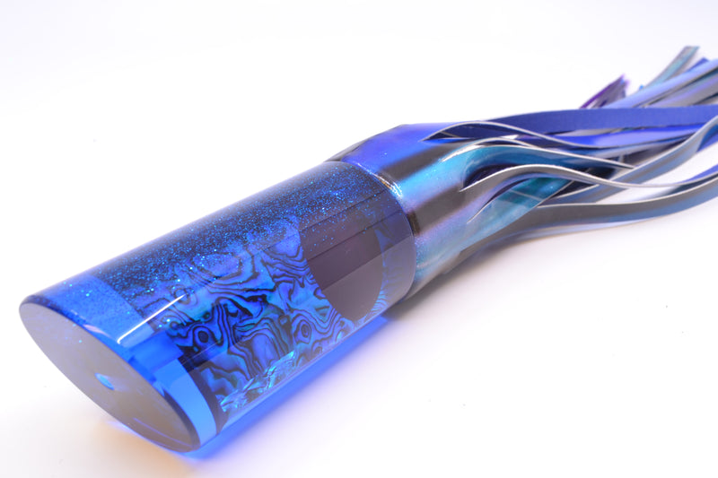 TANTRUM Lures Blue Paua Blue Glitter Back Red Eyes XL Tube 14" 12.5oz FT Vinyl Skipjack
