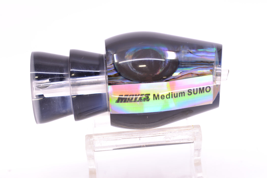 Moyes Lures Paua Shell Black Back Taxi Eyes Medium Sumo 12" 3.7oz GZE