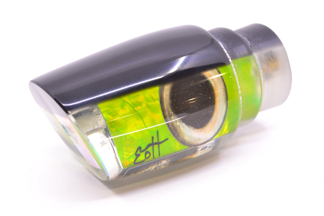 Marlin Magic Lures Lime Green MOP Black Back Taxi Eyes Ruckus 12" 7.2oz