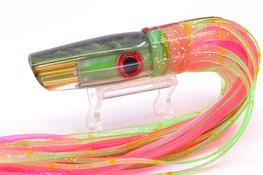 Big Reidee Green Shell Green Back 4-Hole Scoop Face 9" 6oz Skirted Green/Pink