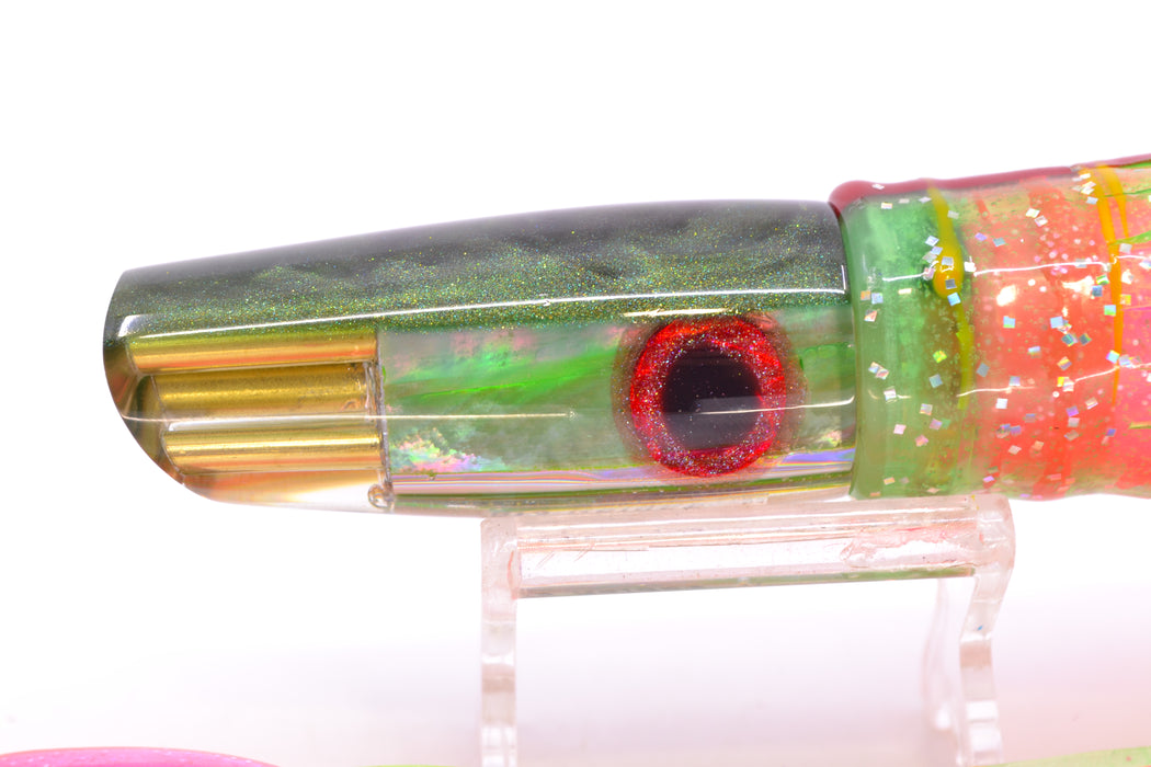 Big Reidee Green Shell Green Back 4-Hole Scoop Face 9" 6oz Skirted Green/Pink