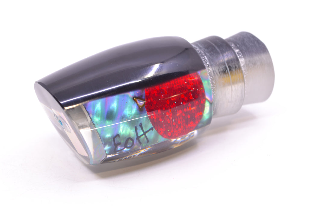 Marlin Magic Lures Blue-Purple Abalone Black Back Red Eyes Baby Ruckus 10" 4oz