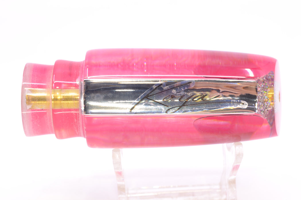 Koya Lures Clear Mirrored Pink Back Red Eyes Small 614 10" 5oz