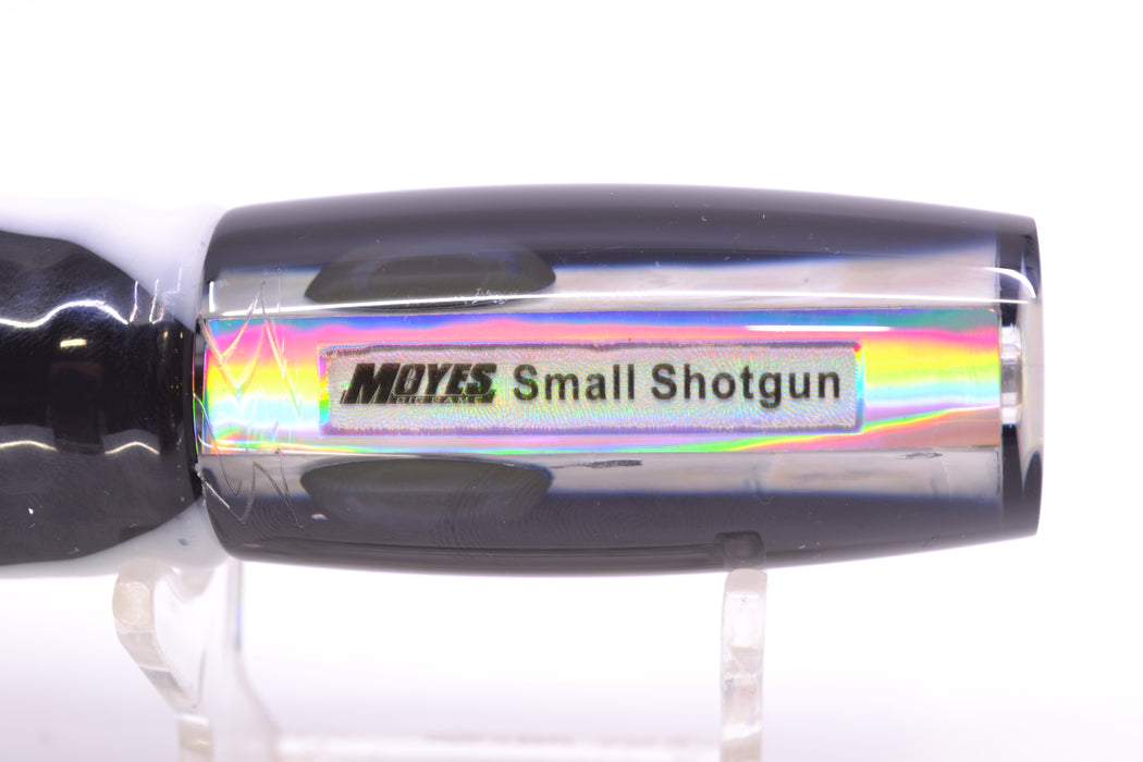 Moyes Lures White MOP Black Back Small Shotgun 9" 4oz Skirted Black Stripes *SCRATCHED*