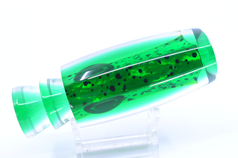 Moyes Lures Mahi MOP Green Back Taxi Eyes Medium Plunger 12" 5oz GZE