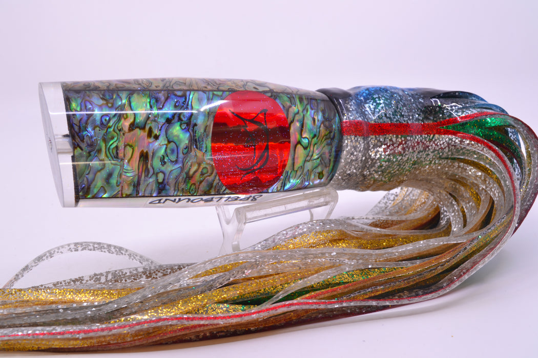 Bonze Lures Paua Shell Red Eyes Spellbound 14" 14oz Skirted Evil