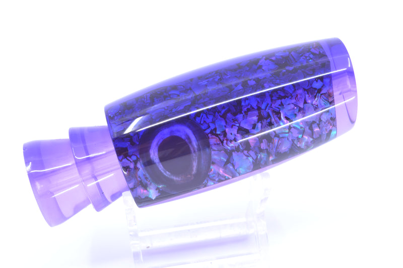 Moyes Lures Light Purple S&P Purple Back Taxi Eyes Medium Plunger 12" 5oz GZE