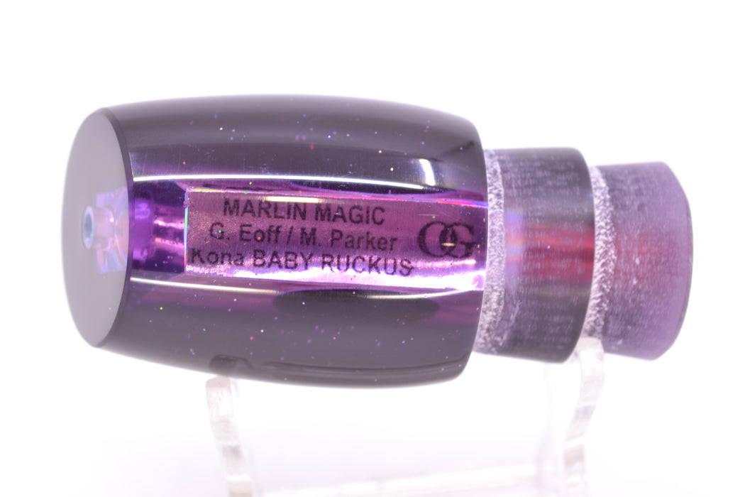 Marlin Magic Lures Purple Awabi Black Back Taxi Eyes Baby Ruckus 10" 4oz