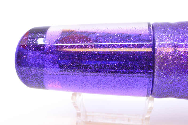 TANTRUM Lures Paua Shell Purple Back Large Kaboom 12" 11oz Skirted Purple-Silver