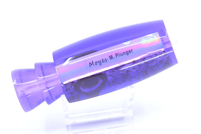 Moyes Lures Light Purple S&P Purple Back Taxi Eyes Medium Plunger 12" 5oz GZE