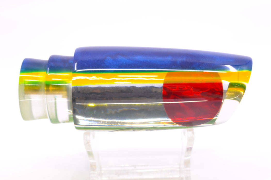 Koya Lures Clear Mirrored Blue-Yellow Back Red Eyes Small 614 10" 5oz GZE