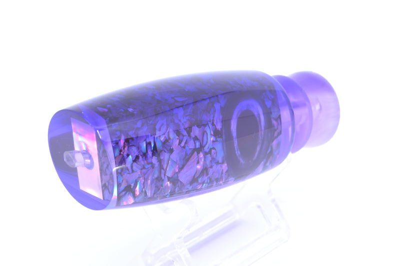 Moyes Lures Light Purple S&P Purple Back Taxi Eyes Medium Plunger 12" 5oz GZE
