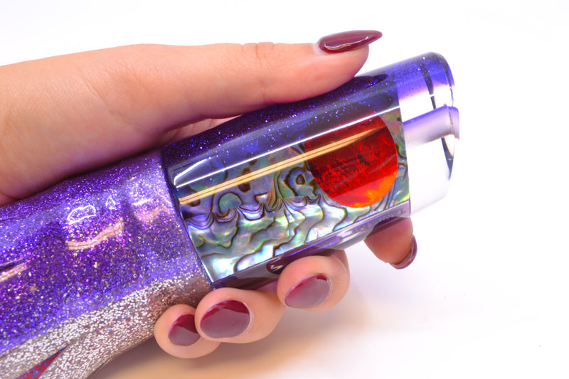 TANTRUM Lures Paua Shell Purple Back Large Kaboom 12" 11oz Skirted Purple-Silver