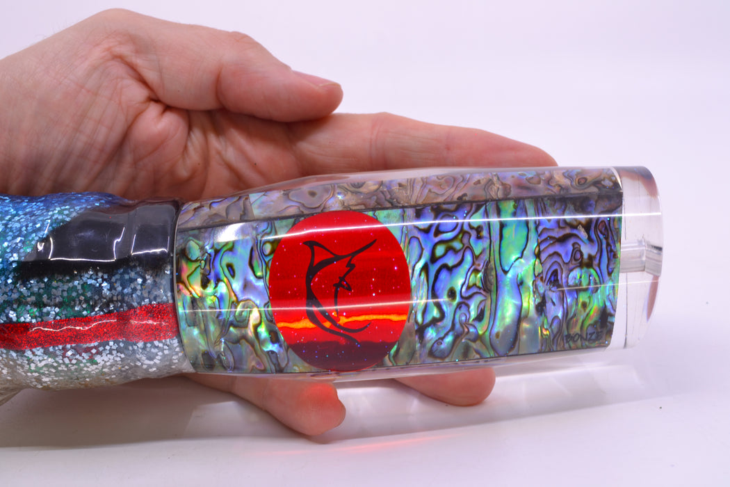 Bonze Lures Paua Shell Red Eyes Spellbound 14" 14oz Skirted Evil