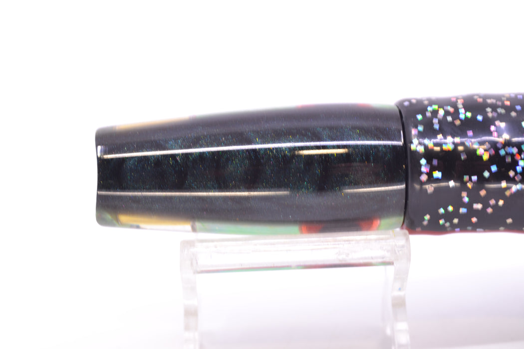 Big Reidee Green MOP Black Back 4-Hole Scoop Face 9" 6oz Skirted Black/Green