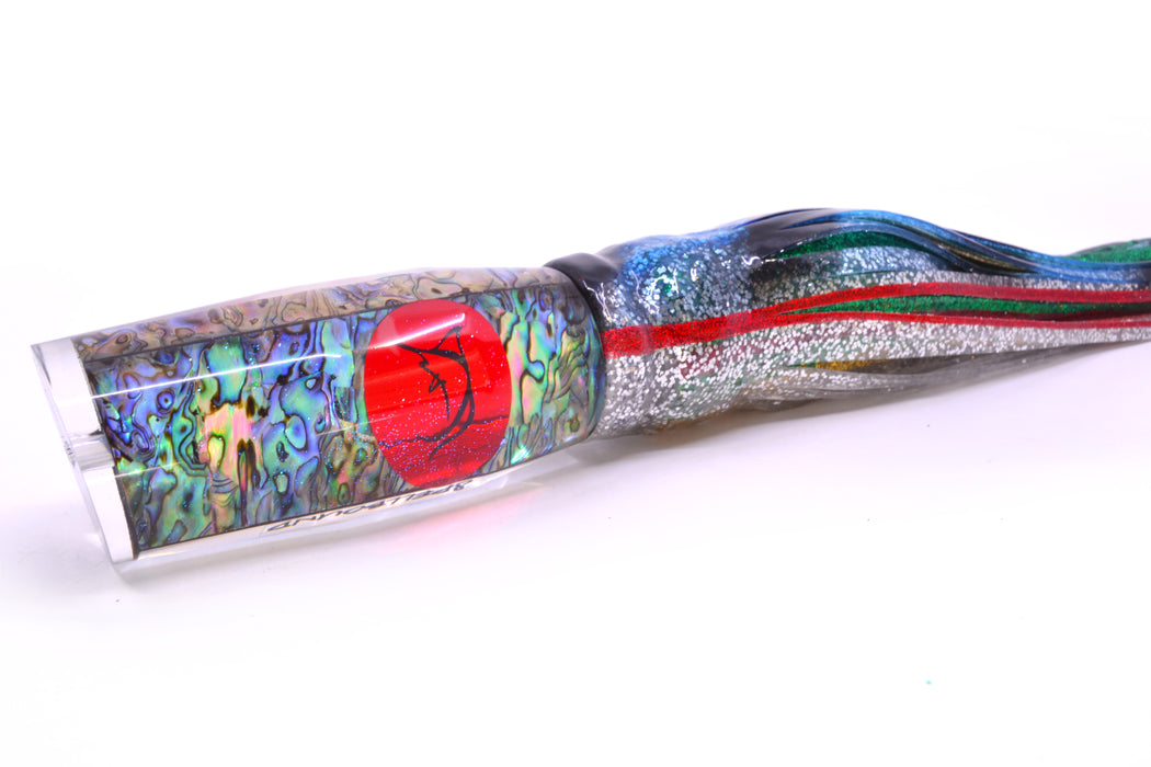 Bonze Lures Paua Shell Red Eyes Spellbound 14" 14oz Skirted Evil