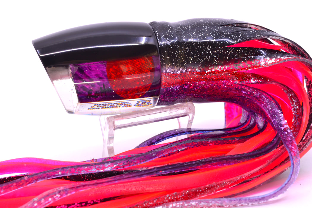 Marlin Magic Purple MOP Black Back Red Eyes Smokey Joe 12" 10.5oz Skirted Black-Purple