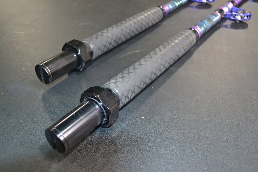 Grander Marlin Tackle Custom Purple Drip Heavy Chair Rod