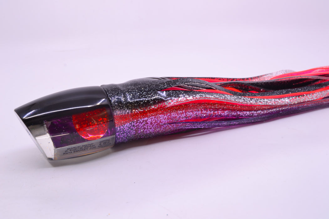 Marlin Magic Purple MOP Black Back Red Eyes Smokey Joe 12" 10.5oz Skirted Black-Purple