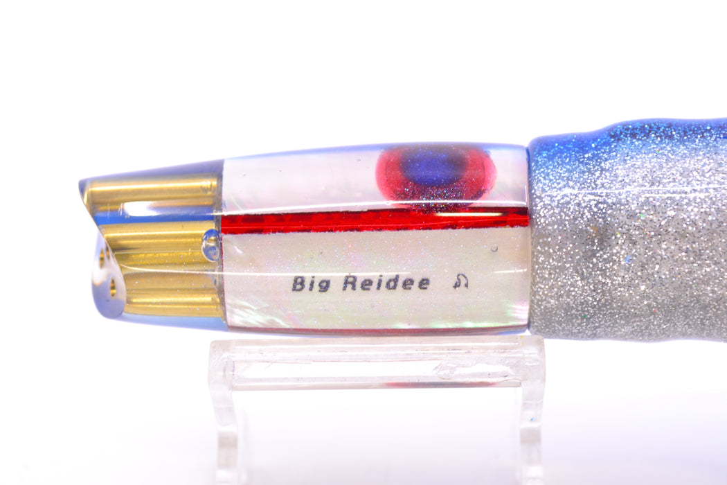 Big Reidee White MOP Blue Back 4-Hole Scoop Face 9" 6oz Skirted Blue-Silver