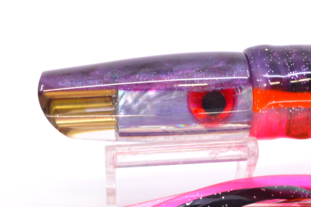 Big Reidee Purple Abalone Purple Back 4-Hole Scoop Face 9" 6oz Skirted Black/Pink