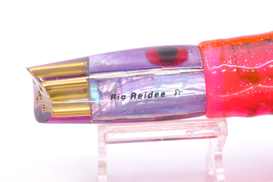 Big Reidee Purple Abalone Purple Back 4-Hole Scoop Face 9" 6oz Skirted Black/Pink