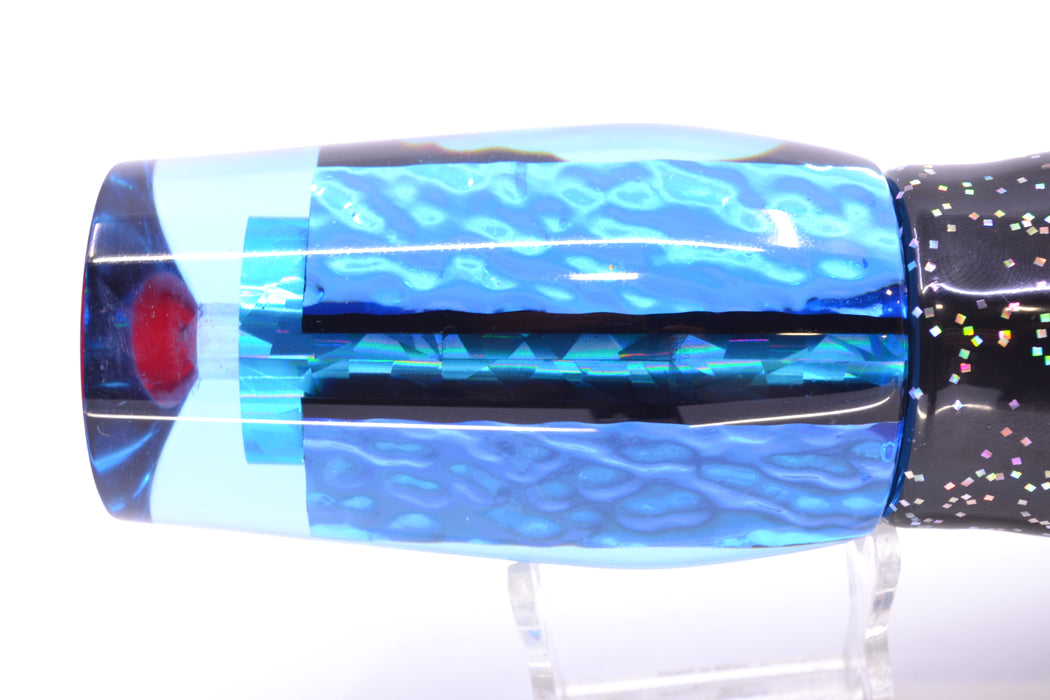 Aloha Lures Ice Blue Rainbow Ice Blue-Akule Dichro Kona Mongo 14" 12.5oz Skirted