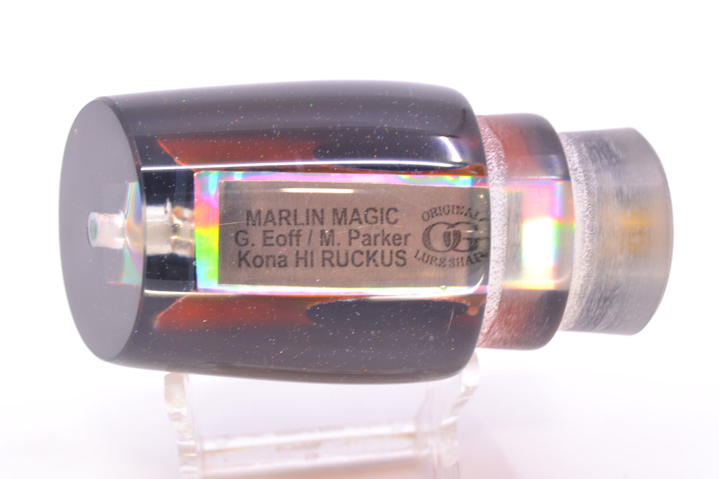 Marlin Magic Lures Orange MOP Black Back Red Eyes Ruckus 12" 7.2oz