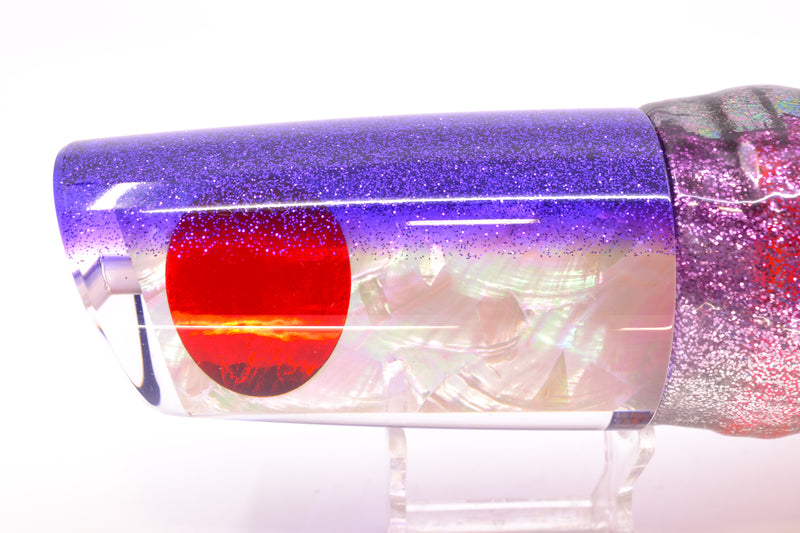 TANTRUM Lures White MOP Purple Back XXL Kaboom 16" 17oz Skirted Purple Aurora