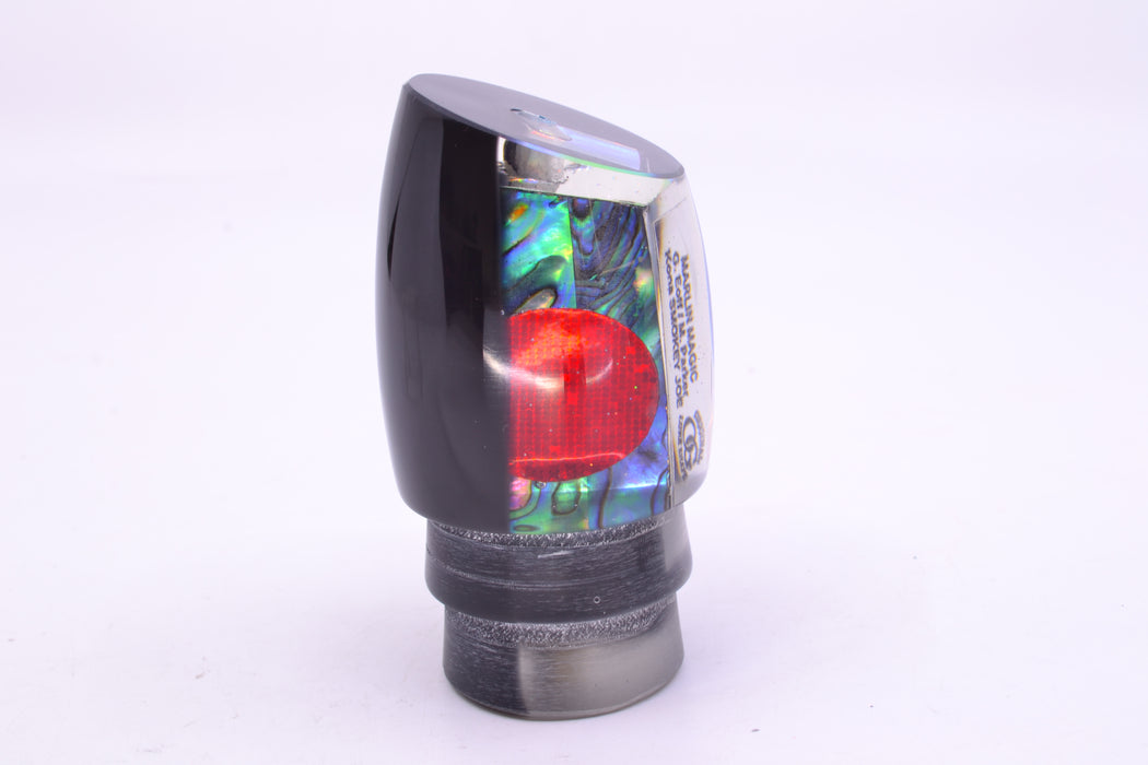 Marlin Magic Lures Paua Shell Black Back Red Eyes Smokey Joe 12" 6.5oz