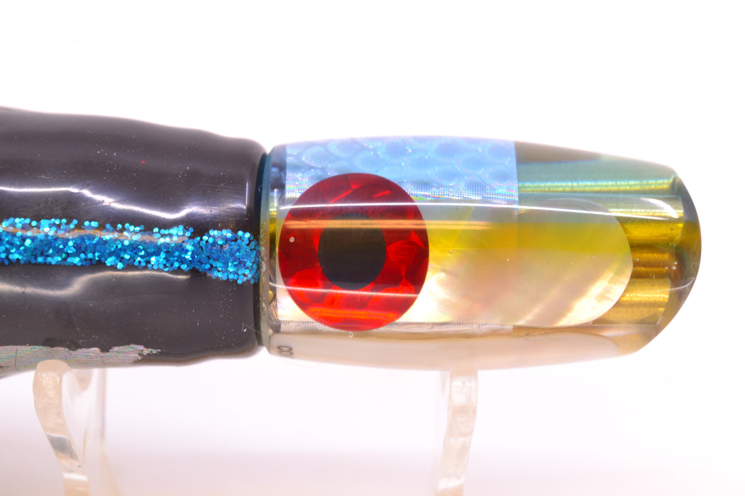 Coggin Lures MOP Blue-Yellow Back 4-Hole Hualalai Tado Scoop 7" 3oz Skirted Yellowfin
