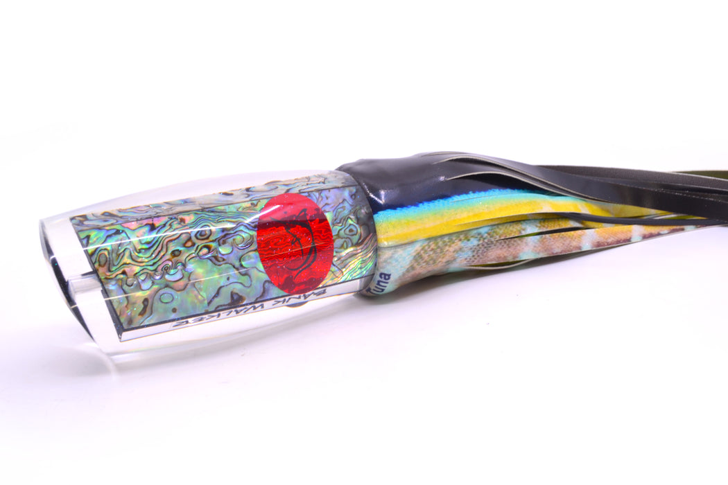 Bonze Lures Paua Shell Red Eyes Bankwalker Teaser 16" 22oz FT Vinyl Yellowfin Tuna