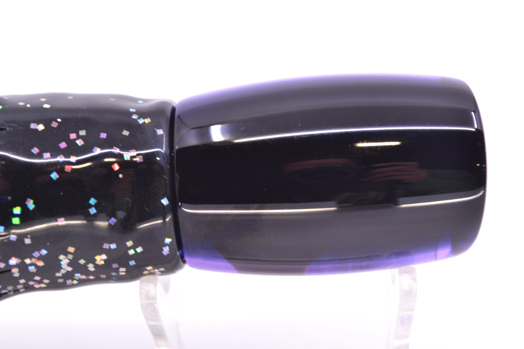 Moyes Lures Purple MOP Black Back Taxi Eyes Boogeyman 12" 7oz Skirted Black Aurora