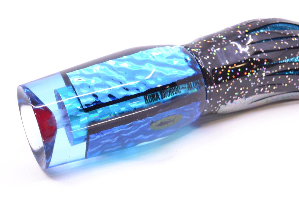 Aloha Lures Ice Blue Rainbow Ice Blue-Akule Dichro Kona Mongo 14" 12.5oz Skirted