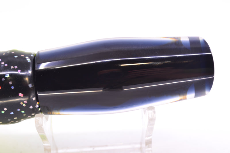 Moyes Lures S&P Black Back Taxi Eyes Small Dark-N-Stormy 9" 4.5oz Skirted Magic Johnson