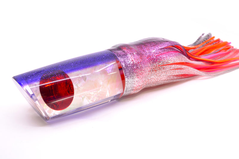 TANTRUM Lures White MOP Purple Back XXL Kaboom 16" 17oz Skirted Purple Aurora