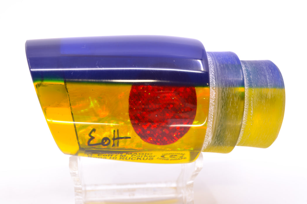 Marlin Magic Lures Yellow Awabi Blue Back Red Eyes Ruckus 12" 7.2oz