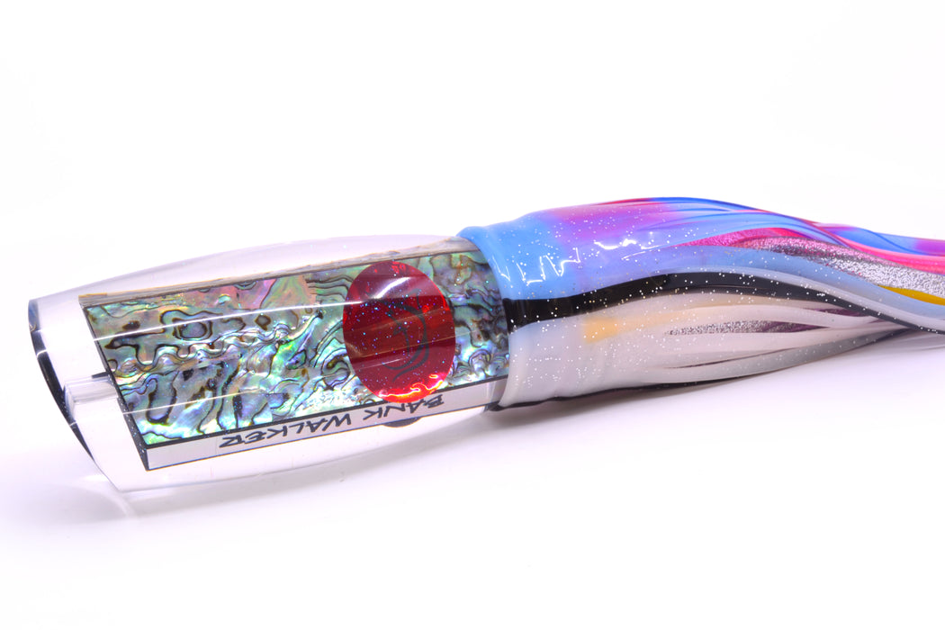 Bonze Lures Paua Shell Red Eyes Bankwalker Teaser 16" 26oz Skirted Gay Bob