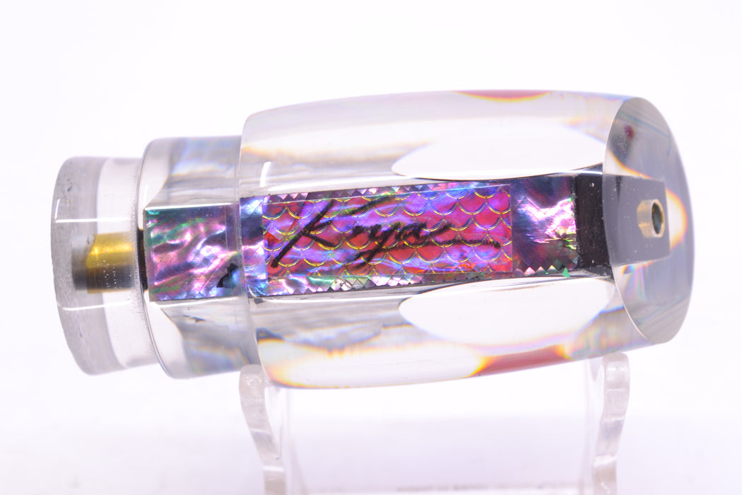 Koya Lures Blue-Purple Abalone Red Eyes Small Poi Dog 10" 3oz