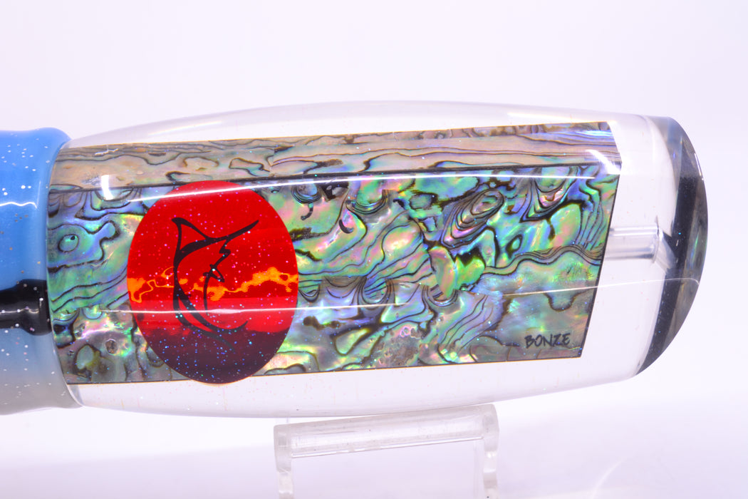 Bonze Lures Paua Shell Red Eyes Bankwalker Teaser 16" 26oz Skirted Gay Bob