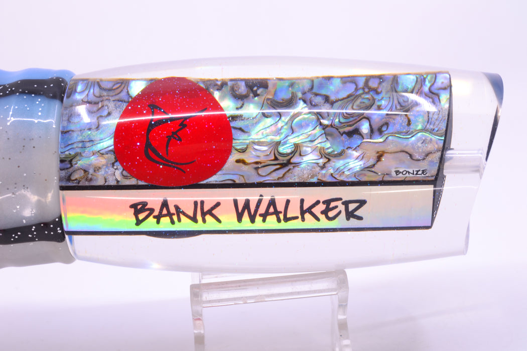 Bonze Lures Paua Shell Red Eyes Bankwalker Teaser 16" 26oz Skirted Gay Bob