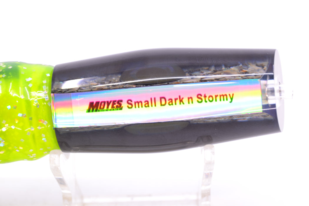 Moyes Lures S&P Black Back Taxi Eyes Small Dark-N-Stormy 9" 4.5oz Skirted Magic Johnson