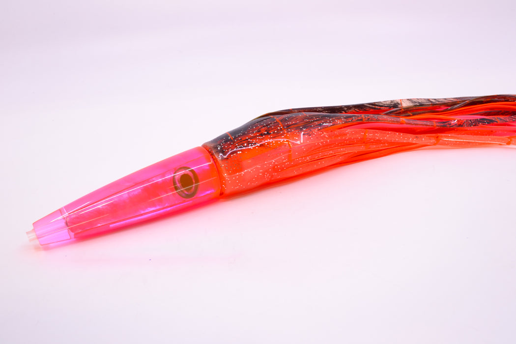 Moyes Lures Pink MOP Taxi Eyes Ono Rocket 9" 8oz Skirted Root Beer-Petrolero/Pink GZE